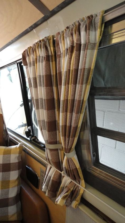 Campervan Curtains Ideas, Camping Curtains, Caravan Curtains Ideas, Vanlife Curtains, Van Conversion Curtains, Vw Bus Curtains, Campervan Curtains, Van Curtains, Car Camping Shower Curtain