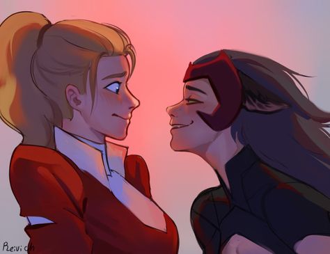 Kara And Adora, Shera Catra Fanart, Catra X Adora Fanart, She Ra Art, She Ra Catradora, She Ra Fan Art, Adora And Catra, Catra She Ra, Catradora Fanart