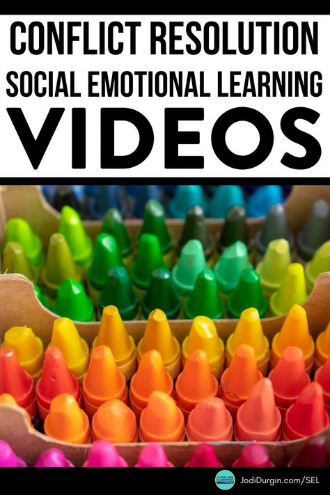 Teaching conflict resolution to elementary students in 1st, 2nd, 3rd, 4th and 5th grade is engaging when using these social emotional learning (SEL) videos about how to resolve conflicts with others. This Clutter-Free Classroom post shares 3 of the best videos for kids about conflict resolution and is part of a larger series of posts with videos for the most popular SEL topics. Learn all about these conflict resolution videos and get quick and easy teaching tips and ideas in this blog post! Conflict Resolution For Kids, Resolution For Kids, Teacher Time Management, Conflict Resolution Activities, Substitute Teacher Plans, Integrated Curriculum, Social Emotional Learning Lessons, Teacher Burnout, Clutter Free Classroom