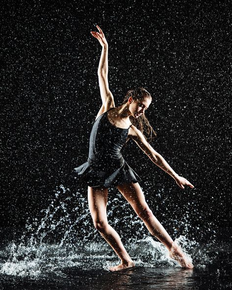 Dancing In The Rain Photoshoot, Rain Dance Photography, Rain Studio Photoshoot, Water Dance Photography, Rain Dance Photoshoot, Dance Silhouette Photography, Wet Photoshoot, Rain Photoshoot, Rainy Photoshoot