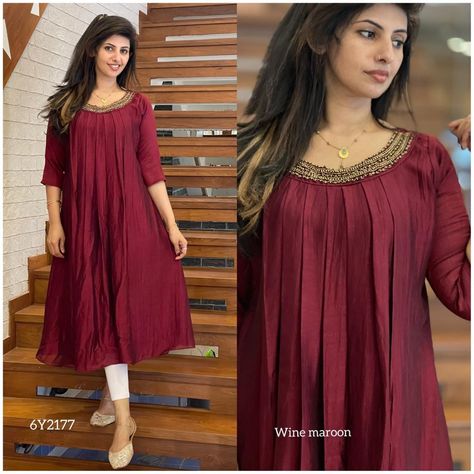 Umbrella Kurti Design, Umbrella Kurti, Salwar Design, Kurtis Design, Casual Kurti, Stylish Kurtis, Book Cakes, Stylish Kurtis Design, Beautiful Casual Dresses