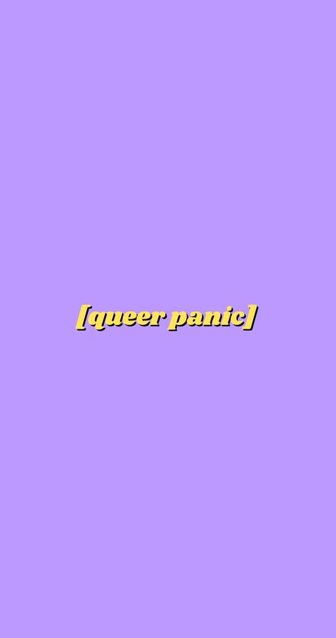 Queer Panic Heartstopper Quote Phone Background Wallpaper Yellow Black Purple Non Binary Gay Non Binary Phone Wallpaper, Non Binary Lesbian Wallpaper, Be Gay Do Crimes Wallpaper, Queer Wallpapers Aesthetic, Unlabeled Wallpaper, Non Binary Background, Subtle Gay Wallpapers, Genderqueer Wallpaper, Subtle Non Binary Wallpaper