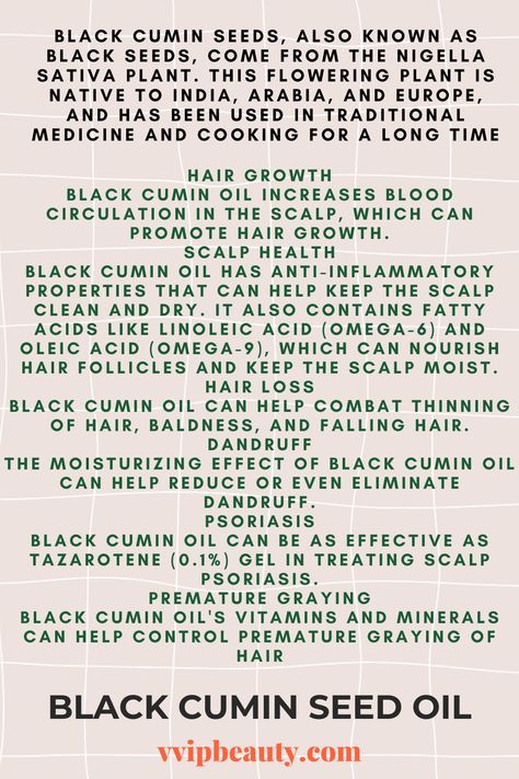 Black cumin seed oil also has antibacterial, antifungal properties that can protect the hair and scalp. Seed Oil, Seeds, Canning