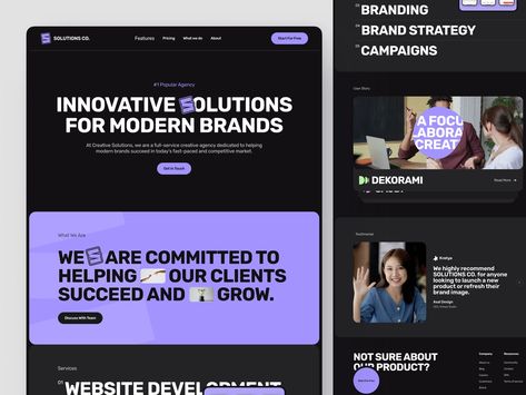 Brand Agency Website, Web Designer Branding, Marketing Agency Web Design, Digital Agency Brand Identity, Branding Agency Website, Web Agency Website Design, Creative Agency Website Design, Agency Website Inspiration, Design Agency Branding