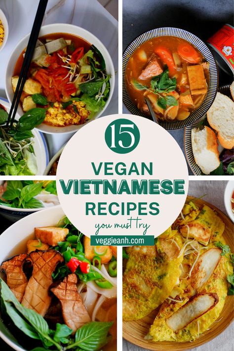 Vegan Vietnamese, Vegan Pho, Vietnamese Dishes, Noodle Soups, Vegan Crab, Vietnamese Dessert, Vegan Asian Recipes, Vegan Fish, Asian Street Food