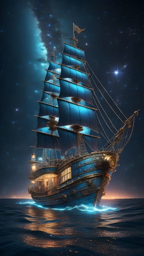 Pirate Ship Art, Boat Wallpaper, Bateau Pirate, Sailing Art, Old Sailing Ships, Iphone Wallpaper Landscape, Underwater Art, Ship Paintings, Fantasy Art Landscapes