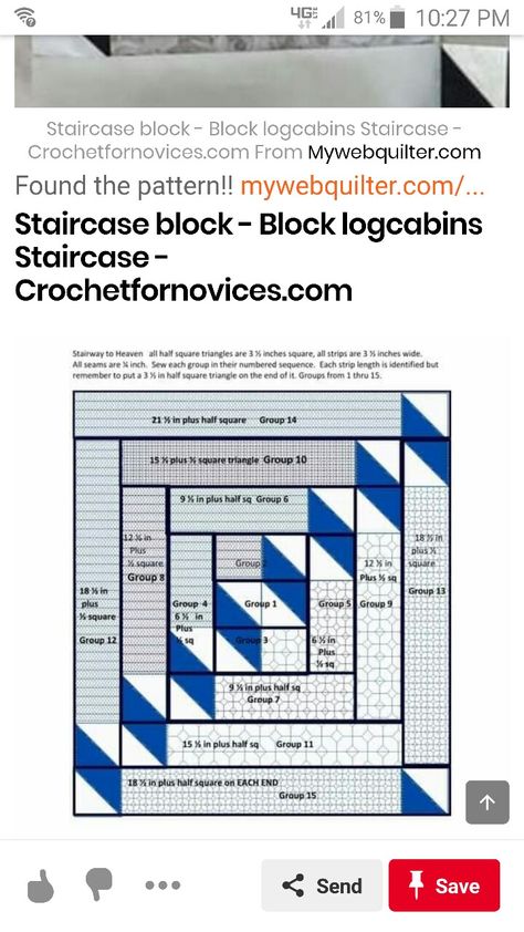 Staircase Quilt Block Pattern, Stairway Quilt, Stairway To Heaven Quilt Pattern, Cabin Staircase, Staircase Quilt, Broken Courthouse Steps Quilt Pattern, Quilt Block Names Free Library, Lotus Quilt, Sheep Quilt