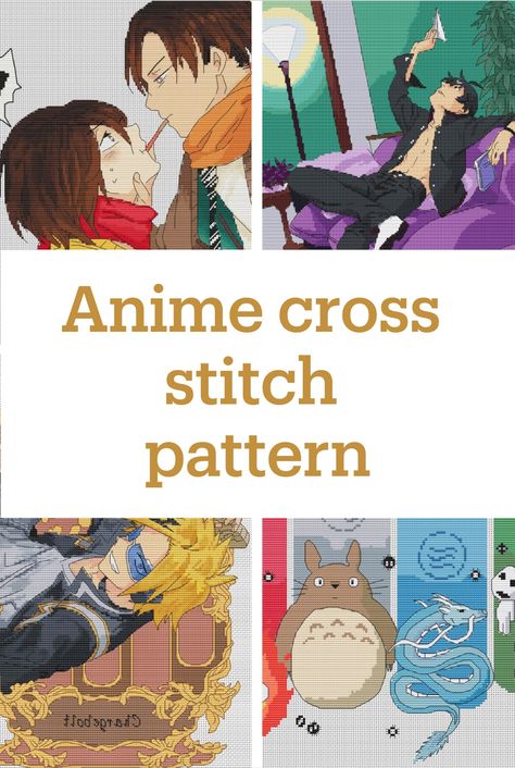 Attack on Titan, Totoro Ghibli, My Hero Academia #animecrossstitchpatterns #animecrossstitchpattern My Hero Academia Cross Stitch Pattern, My Hero Academia Cross Stitch, Attack On Titan Cross Stitch, Ghibli Cross Stitch Pattern, Anime Cross Stitch Patterns, Ghibli Cross Stitch, Cross Stitch Anime, Anime Cross Stitch, Totoro Ghibli