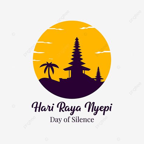 Hari Raya Nyepi, Day Of Silence, Islamic Celebrations, Sheep Illustration, Selamat Hari Raya, Hari Raya, Banner Vector, Free Vector Graphics, Letter Art