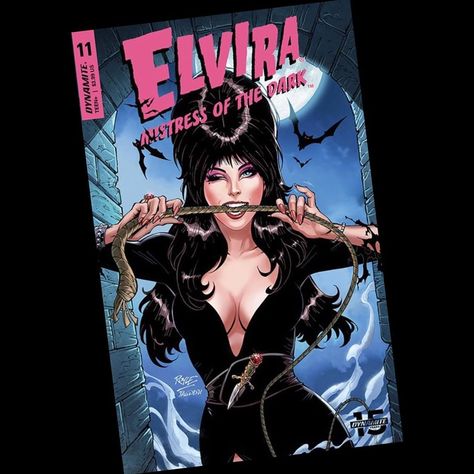 Elvira, Mistress Of The Dark on Instagram: “Elvira, Mistress of the Dark # 11 - the penultimate issue from @dynamitecomics 💥 Variant cover art by @johnroyleart” Cassandra Peterson, Elvira Mistress Of The Dark, Goth Wallpaper, Variant Covers, Wow Art, Dark Beauty, Coven, Dark Fantasy Art, Wall Art Painting