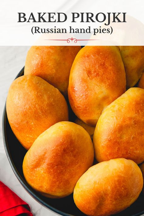 These pillowy soft Russian pirozhki, stuffed with leftover mashed potatoes and ground beef, are baked hand pies made with easy yeast dough. Mashed Potatoes And Ground Beef, Baked Hand Pies, Impressive Dinner Recipes, Meat Hand Pies, Pirozhki Recipe, Potatoes And Ground Beef, Quick And Easy Weeknight Dinners, Yeast Dough, Hand Pie