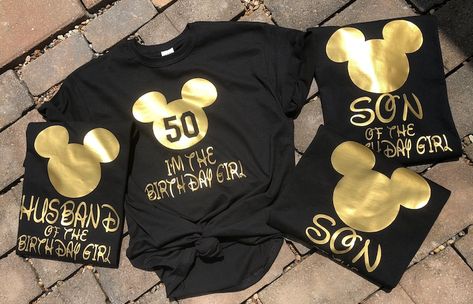 Birthday Party Surprise, Surprise 50th Birthday Party, Matching Birthday Shirts, Disney Birthday Shirt, Disney Family Vacation Shirts, Family Disney Trip, 40th Birthday Shirts, Disney Trip Shirts, 50th Birthday Shirts