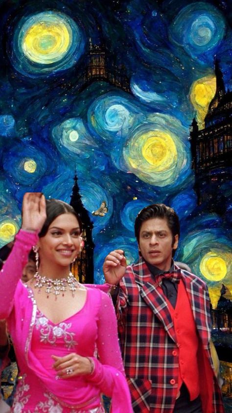 om shanti om Bollywood Wallpaper, Cute Hand Tattoos, Om Shanti, Om Shanti Om, Van Gogh Art, Cute Emoji Wallpaper, Movie Wallpapers, Shah Rukh Khan, Emoji Wallpaper