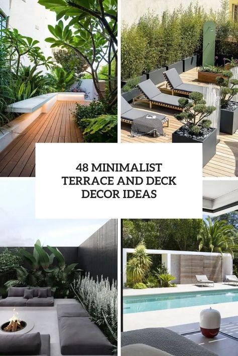 minimalist terrace and deck decor ideas cover Zen Terrace, Minimalist Terrace, Japanese Zen Garden Landscaping, Deck Decor Ideas, Terrace Ideas, Deck Decor, Living Room Decor Furniture, Japanese Zen Garden, Living Room Prints