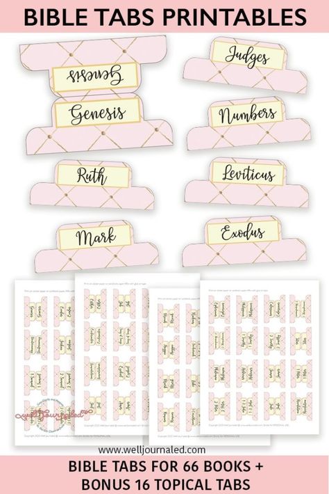 BIBLE TABS Bible Tabs Diy Free Printable, Bible Tabs Diy, Bible Tabs Printable, Book Dividers, New Testament Bible, Bible Study Printables, Audio Bible, Journaling Bible, Old And New Testament