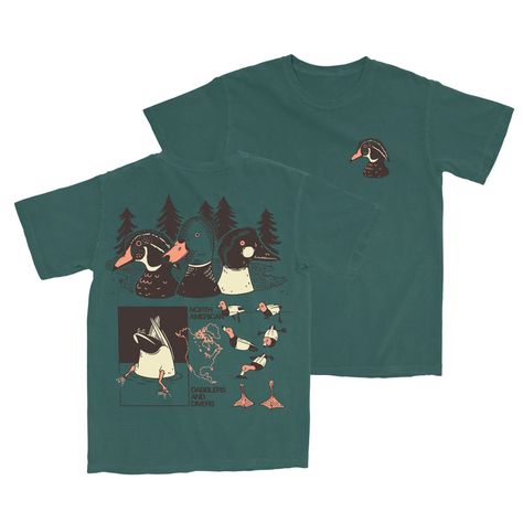 Duck Trio T-Shirt Common Goldeneye, Mallard Green, Duck Shirt, Wood Duck, Key To My Heart, Work Style, Mallard, Ducks, Aesthetic Clothes