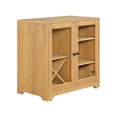 Oak display cabinet