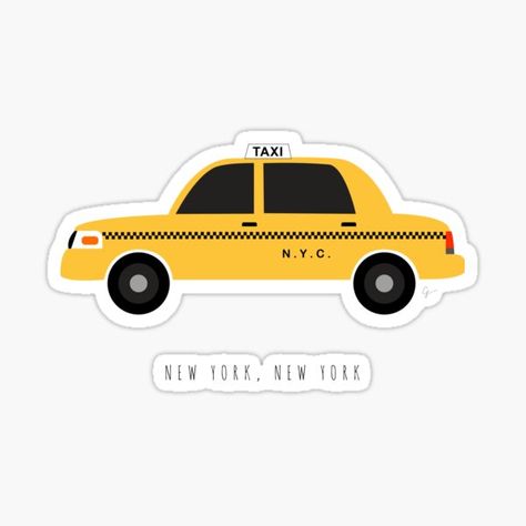 New York City, NYC Yellow Taxi Cab by Lyman Creative Co. • Millions of unique designs by independent artists. Find your thing. Nyc Yellow Cab, Yellow Taxi Cab, New York Taxi, Yellow Taxi, Yellow Cabs, Taxi Cab, New York Photos, Disney Cars, Photography Inspo