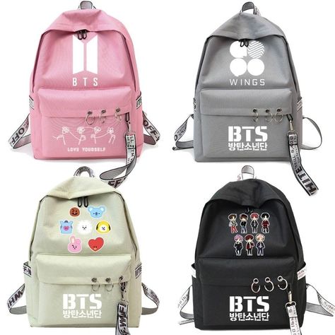 Mochila Kpop, Bts Backpack, Bts Bag, Bts Bracelet, Army Accessories, Bts Hoodie, Bts Shirt, Bts Clothing, Bts Birthdays