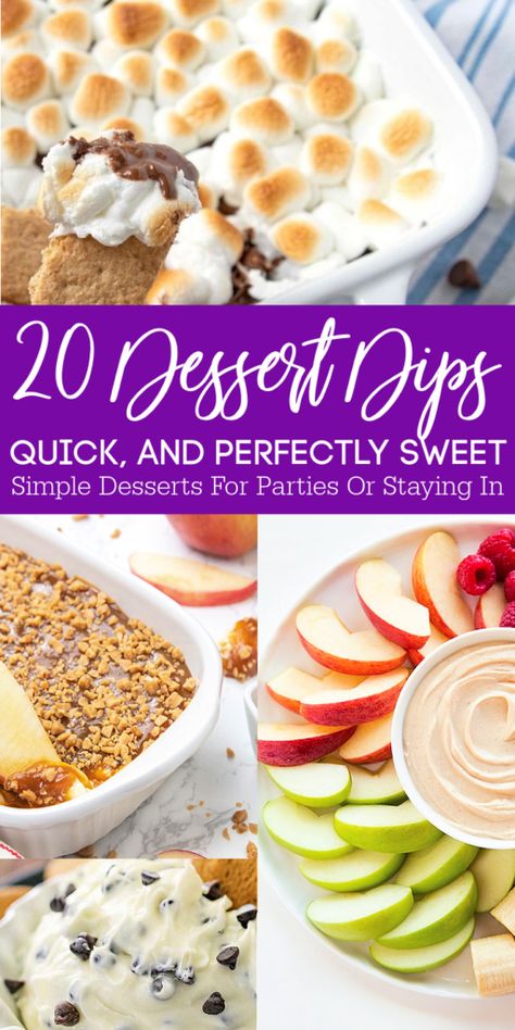 Desserts Potluck, Simple Party Food, Party Dips Easy, Easy Dessert Dips, Cheap Desserts, Dessert Dip Recipes, Desserts With Chocolate Chips, Easy Party Desserts, Sweet Appetizer