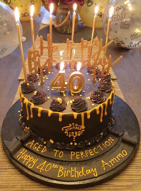 40th Mans Birthday Party, Birthday Ideas 40th Men, Men’s 40th Birthday Decorations, 40th Birthday Cakes For Men Aged To Perfection, 40yh Birthday Ideas For Men, Happy 50th Birthday Cake Men, 40th Birthday Ideas For Men Husband Cakes, Mens 40th Birthday Decorations, 40th Birthday Ideas For Mom