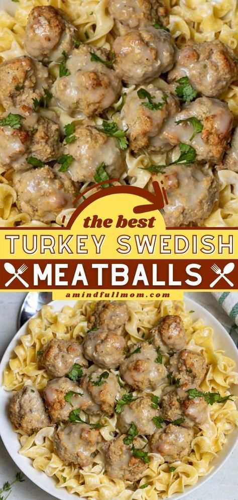 Turkey Sweedish Meatballs, Turkey Meatball Stroganoff, Turkey Swedish Meatballs, Crockpot Ground Turkey, Frozen Turkey Meatballs, Swedish Meatball Recipe, Easy Swedish Meatball Recipe, Ground Turkey Casserole, Beef Gravy Recipe