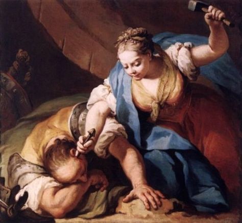 Artemisia Gentileschi--"Jael Slays Sisera". https://turandoscope.wordpress.com/2018/06/18/30-beautes-fatales/ Artemisia Gentileschi, Bible Women, Giclee Painting, Caravaggio, Classical Art, Art Reference Poses, Beautiful Words, Aesthetic Art, Art History