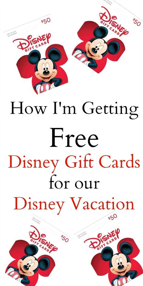 Disney Savings, Disney Gift Card, Disney On A Budget, Disney World Vacation Planning, Family Disney Trip, Disney Cards, Disneyland Vacation, Disney Trip Planning, Disney Vacation Planning