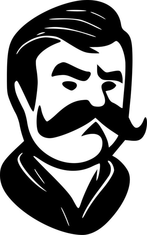 Mustache - High Quality Vector Logo - Vector illustration ideal for T-shirt graphic Mustache Logo, Vector Silhouette, Simple Silhouette, Graphic Shirt, Vector Logo, Vector Free, Vector Illustration, Clip Art, ? Logo