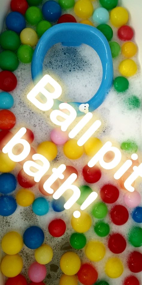 Bath Sensory Play, Bathtub Play Ideas, Bathtub Sensory Play, Bath Themes For Kids, Kids Bath Time Ideas, Sensory Bath Ideas, Themed Baths For Kids, Bathtime Fun For Kids, Ball Pit Balls Activities