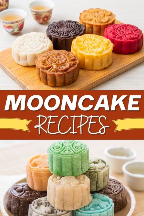 Forget about chocolate chip cookies because these mooncake recipes are sure to become your new faves. Sweet and scrumptious, I'm officially obsessed! Easy Mooncake, Easy Mooncake Recipe, Cookie Pudding Dessert, Mooncake Recipe, Cake Festival, Fancy Desserts Recipes, International Desserts, Moon Cakes, Chinese Dessert