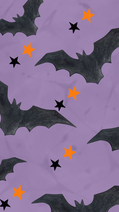 Cute halloween aesthetic featuring bats and halloween colors Purple Fall Asthetic, Purple And Orange Halloween Aesthetic, Fall Wallpaper Purple, Halloween Purple Aesthetic, Cute Aesthetic Halloween Wallpaper, Halloween Aesthetic Purple, Purple Fall Wallpaper, Halloween Wallpaper Purple, Purple Fall Aesthetic