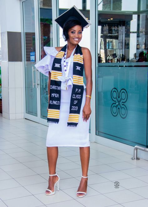 Kente Sash for Graduation Kente Dress Styles For Graduation, Sash For Graduation, Graduation Dress Designs, Graduation Sash, Kente Styles, Graduation Pictures, College Graduation, Dress Designs, Graduation Dress