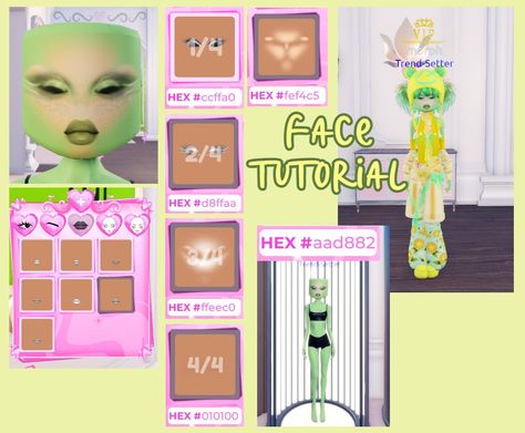 dti outfit alternative face tutorial custom makeup Makeup Baddie, Face Tutorial, Roblox Dress, Custom Makeup, Makeup Hacks, Tutorial Diy, Trend Setter, Makeup Tips, Dress To Impress