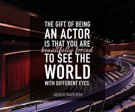 Beautifully forced to see the world with different eyes Acting Quotes Aesthetic, Acting Quotes Inspirational, Acting Notes, Theater Quotes, Acting Inspiration, Acting Monologues, Acting Scripts, Acting Quotes, Different Eyes