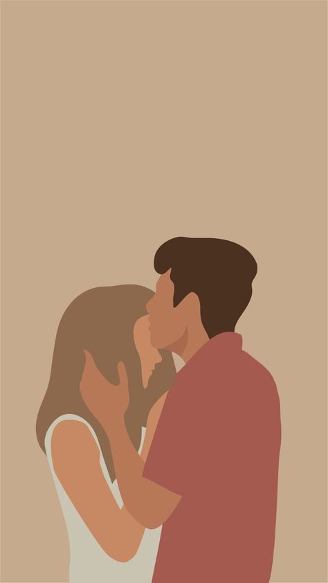 Hand drawn love couple portrait. Flat nude art illustration. Man kiss woman. Happy together. Lovers drawing. Love concept. Couple kissing. Romantic concept. Boyfriend and girlfriend illustration. Love print. face to face datting. Cute Model Couple Kissing Painting, Couple Kissing Illustration, Art Love Couple, Illustration Man, Love Concept, Kiss Painting, Illustration Love, Drawings For Boyfriend, Drawing Love