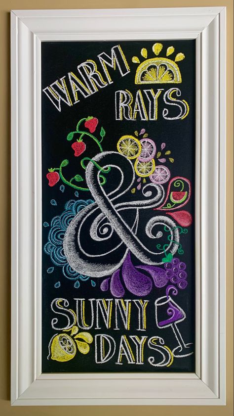 Summer Dry Erase Board Art, Happy Summer Chalkboard Art, Spring Dry Erase Board Art, Restaurant Chalkboard Ideas Summer, Summer Chalk Art Chalkboard Ideas, Summer Time Chalkboard Art, Cute Summer Chalkboard Ideas, Starbucks Summer Chalkboard Art, Summer White Board Ideas