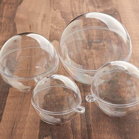 Assorted Clear Plastic Crafting Acrylic Fillable Ball Ornaments and Bath Bomb Molds * Continue to the product at the image link. (This is an affiliate link) Bautizo Ideas, Craft Ornaments, Plastic Ball, Clear Ornaments, Bath Bomb Molds, Christmas Tree Hanging, Claw Machine, Factory Direct Craft, Decoration Party