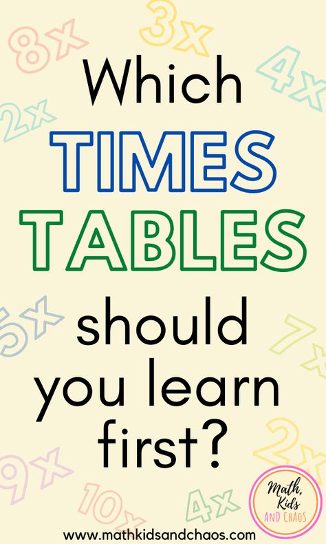 How To Teach Multiplication Tables, How To Learn Times Tables Fast, Teaching Times Tables, How To Learn Multiplication Tables Fast, Teach Times Tables, Learning Times Tables, Learn Times Tables, Learning Multiplication Facts, Teaching Kindness