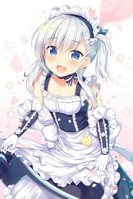 Moe Anime, Anime Maid, Azur Lane, Kawaii Girl, Anime Kawaii, Belfast, White Hair, Manga Girl, Anime Style