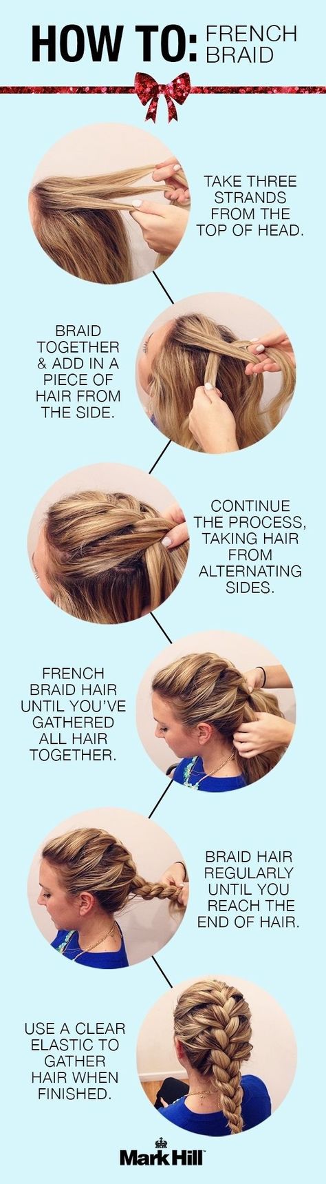 French Braid French Braids Tutorial, How To Braid, French Braids, French Braid Hairstyles, Braid Tutorial, Popular Haircuts, Braided Hairstyles Tutorials, Quick Hairstyles, Braids For Long Hair