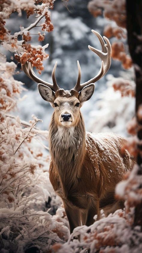 Cool Pictures To Draw, Deer Photography, Deer Wallpaper, Deer Poster, Winter Aesthetics, Deer Photos, Cozy Moments, Winter Wallpaper, Winter Magic