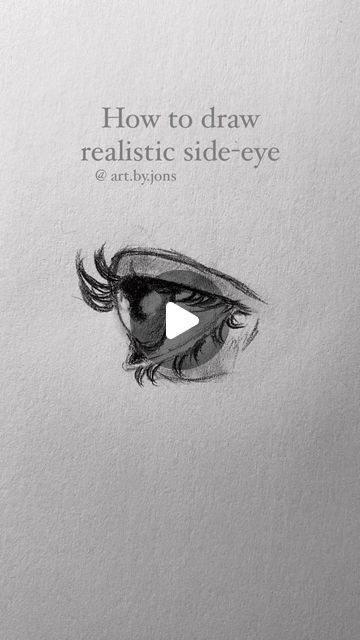 Side Eye Drawing Tutorial, Side View Eyes Drawing, Side Eye Sketch, Realistic Eye Drawing Step By Step, Side Eye Drawing, Side View Drawing, Realistic Eye Drawing, Profile Drawing, Eye Drawing Tutorials