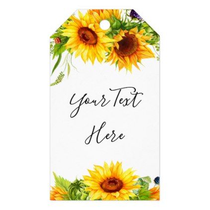 Sunflower Tags, Baby Birthday Card, Baby Shower Clipart, Personalized Thank You Cards, Baby Shower Thank You Cards, Custom Favor, Rustic Bridal, Baby Shower Party Favors, Bridal Shower Rustic