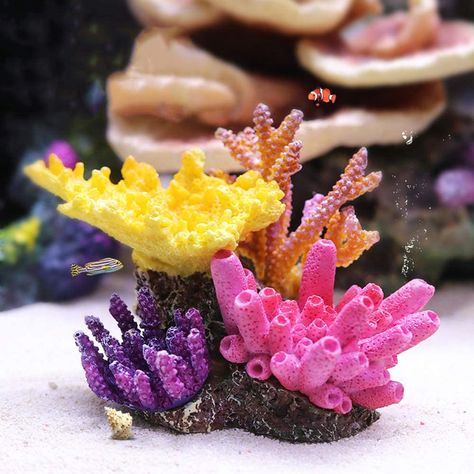 Prism Decor, Nemo Cake, Coral Sculpture, Coral Decor, Sculpture Art Clay, Aquarium Ornaments, Art Terms, Tanked Aquariums, Aquarium Decor