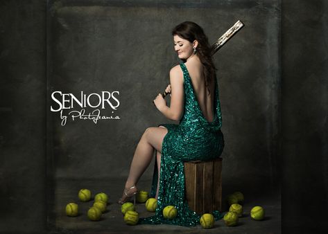 Senior Picture Ideas Prom Dress, Senior Picture Ideas Softball, Sport Senior Pictures, Sports Senior Picture Ideas, Senior Basketball Photography, Softball Treats, Softball Poses, Softball Pics, Sr Pictures