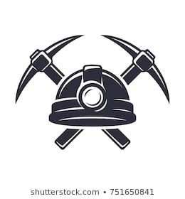 mining logo Images, Stock Photos & Vectors | Shutterstock Miner Tattoo, Geology Tattoo, Mining Logo, Awesome Logos, Tattoos For Dad Memorial, Orca Tattoo, Chinese Dragon Tattoos, Traditional Tattoo Sleeve, Coal Miners