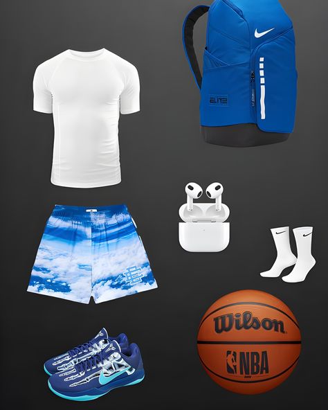 Basketball Training Outfit, Hoops Outfits, Basketball Outfits Men, Athletic Shorts Outfits, Hooper Outfit, Basketball Outfit Ideas, Hoop Outfit, Casual Athletic Outfits, Basketball Essentials