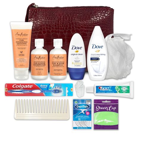 PRICES MAY VARY. Ultimate Travel Kit: Our travel essentials set offers a wide range of 13 TRAVEL SIZE TOILETRIES, including shampoo and conditioner sets, catering to all your on-the-go needs. From vacations to business trips, our compact travel kit ensures you stay well-prepared throughout your adventures. Hygiene On-the-Go: Our TSA Approved travel toiletry kit includes all your hygiene essentials, making it an essential companion for international travel, business, leisure trips including auto, Homeless Care Package, Hygiene Essentials, Guest Amenities, Curl Enhancing Smoothie, Gymnastics Skills, Skincare Selfcare, Travel Size Toiletries, Floss Picks, Essentials Set