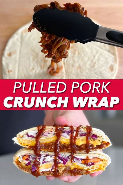 Easy Dinner Menu, Pulled Pork Wrap, Pulled Pork Salad, Food Recipes Videos, Pulled Pork Leftover Recipes, Leftover Pulled Pork, Pork Wraps, Great Dinner Recipes, Pulled Pork Leftovers